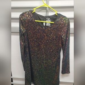 Art Class Multicolor Sequin Blouse